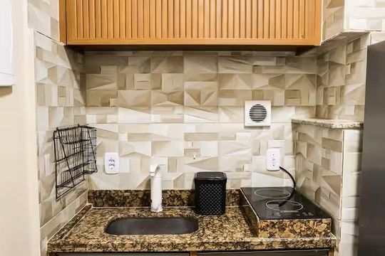 Cozinha de apartamento à venda com 1 quarto, 32m² em Centro, Rio de Janeiro