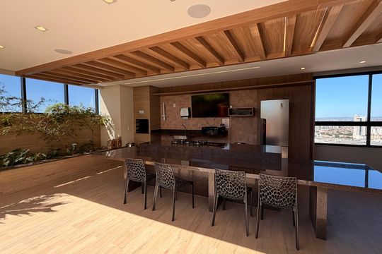 Área comum de apartamento para alugar com 1 quarto, 49m² em Parque Amazonia, Goiânia