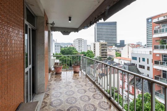 Varanda da Sala de apartamento para alugar com 3 quartos, 133m² em Maracanã, Rio de Janeiro