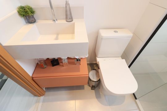 Banheiro de apartamento à venda com 2 quartos, 38m² em Centro, Osasco