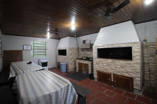 Área comum - Churrasqueira de apartamento à venda com 1 quarto, 43m² em Jardim Sabará, Porto Alegre