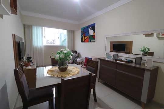 Sala de apartamento para alugar com 2 quartos, 58m² em Santa Mônica, Uberlândia