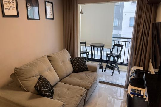 Sala 1 de apartamento à venda com 2 quartos, 56m² em Jardim Norma, São Paulo