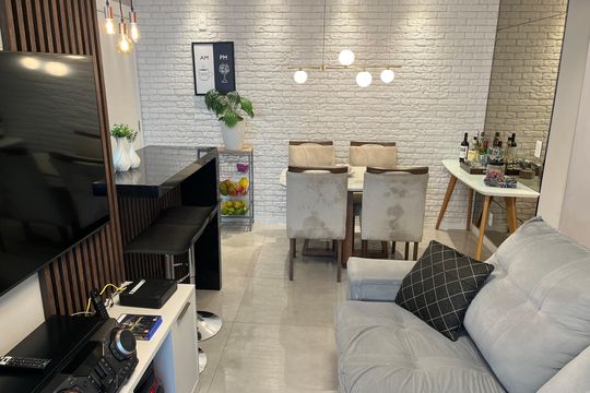Sala 1 de apartamento à venda com 2 quartos, 56m² em Jardim Norma, São Paulo
