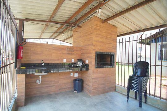 Área comum - Churrasqueira de apartamento para alugar com 2 quartos, 48m² em São Miguel, São Leopoldo