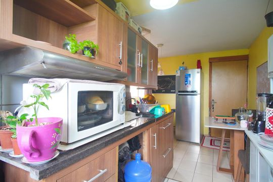 Cozinha de apartamento para alugar com 2 quartos, 48m² em São Miguel, São Leopoldo