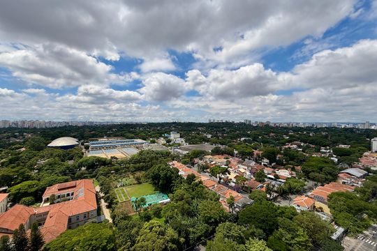 Vista de kitnet/studio à venda com 0 quarto, 27m² em Santo Amaro, São Paulo