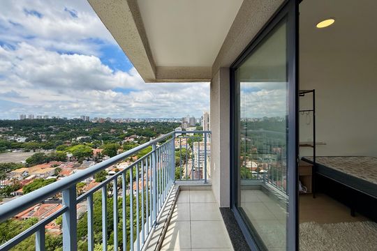 Sacada de kitnet/studio à venda com 0 quarto, 27m² em Santo Amaro, São Paulo
