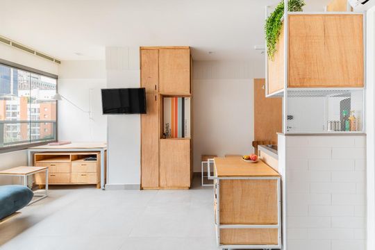 Sala de apartamento para alugar com 1 quarto, 29m² em Itaim Bibi, São Paulo