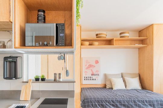 Quarto de apartamento para alugar com 1 quarto, 29m² em Itaim Bibi, São Paulo