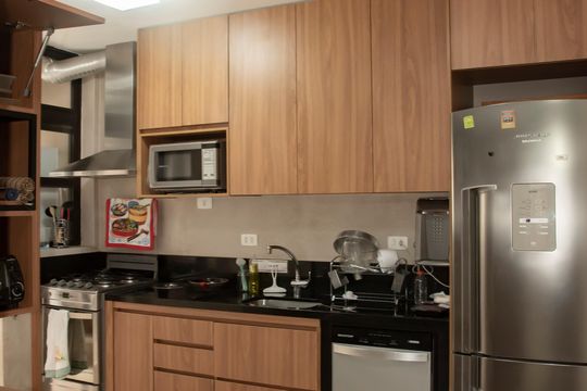 Cozinha de apartamento à venda com 3 quartos, 98m² em Chácara Inglesa, São Paulo