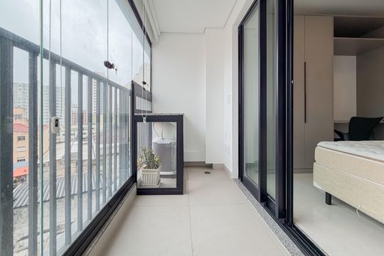 Varanda de kitnet/studio à venda com 1 quarto, 29m² em Vila Mariana, São Paulo
