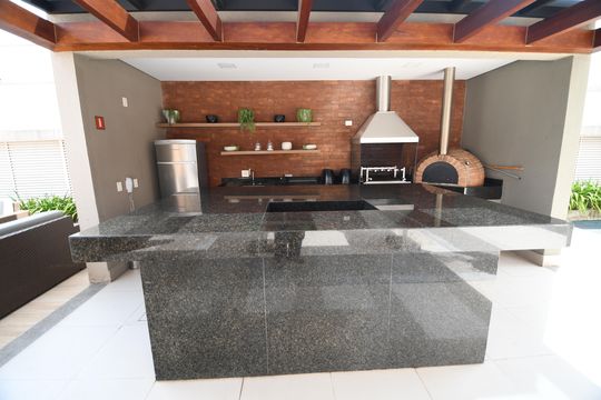 Área comum - Churrasqueira de apartamento à venda com 2 quartos, 76m² em Botafogo, Campinas