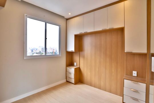 Quarto 1 de apartamento para alugar com 2 quartos, 42m² em Mooca, São Paulo