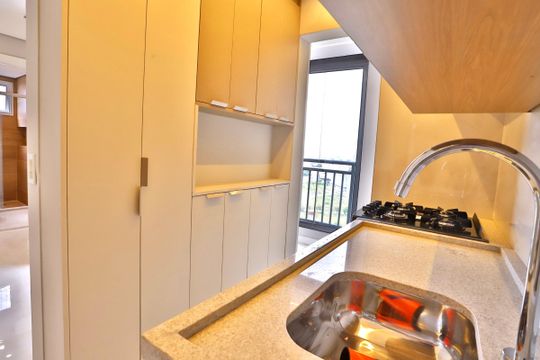 Cozinha de apartamento para alugar com 2 quartos, 42m² em Mooca, São Paulo