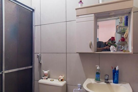 Banheiro de apartamento à venda com 2 quartos, 30m² em Fazenda da Juta, São Paulo