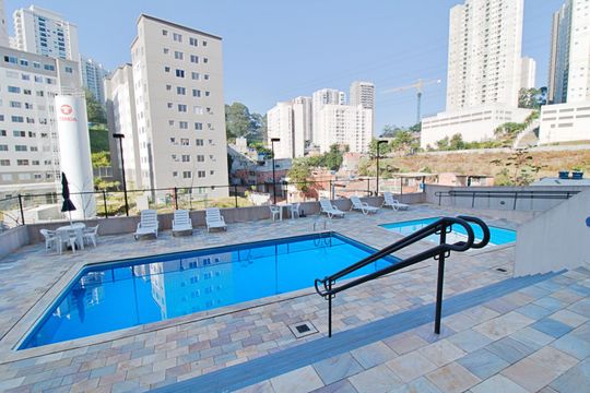Área comum - Piscina de apartamento à venda com 2 quartos, 59m² em Vila Andrade, São Paulo