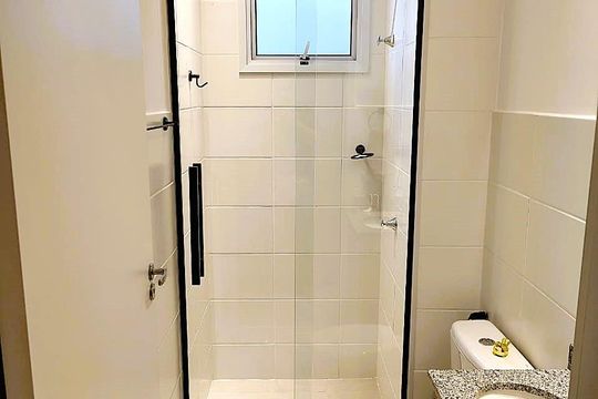 Banheiro Social de apartamento à venda com 2 quartos, 50m² em Palmeiras, Belo Horizonte
