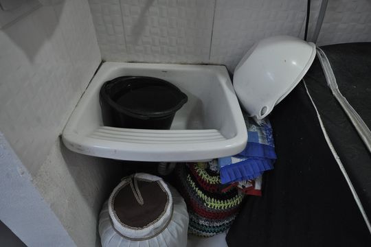 Área de Serviço de casa de condomínio à venda com 2 quartos, 52m² em Vila Isolina Mazzei, São Paulo