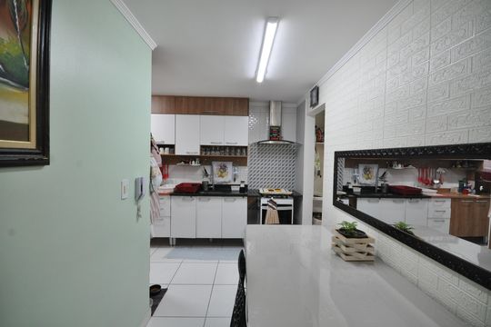 Cozinha de casa de condomínio à venda com 2 quartos, 52m² em Vila Isolina Mazzei, São Paulo