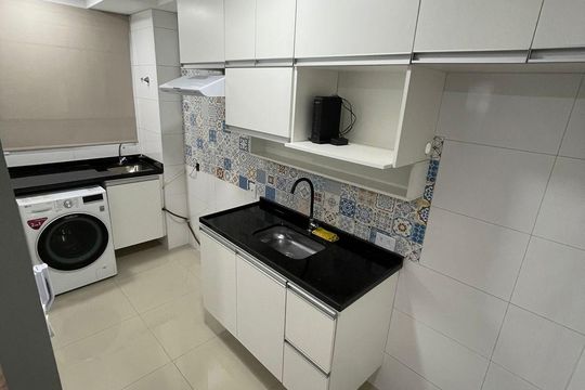 Cozinha de apartamento à venda com 2 quartos, 40m² em Jardim Boa Vista (zona Oeste), Osasco