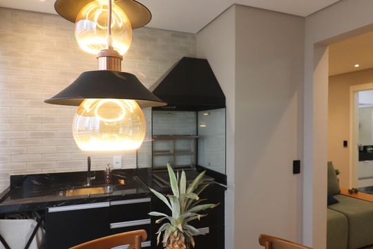 Varanda gourmet de apartamento à venda com 2 quartos, 74m² em Jardim Paramount, São Bernardo do Campo
