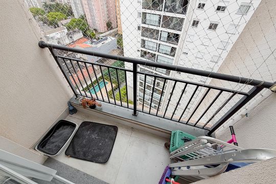 Varanda da Sala de apartamento para alugar com 2 quartos, 50m² em Cambuci, São Paulo