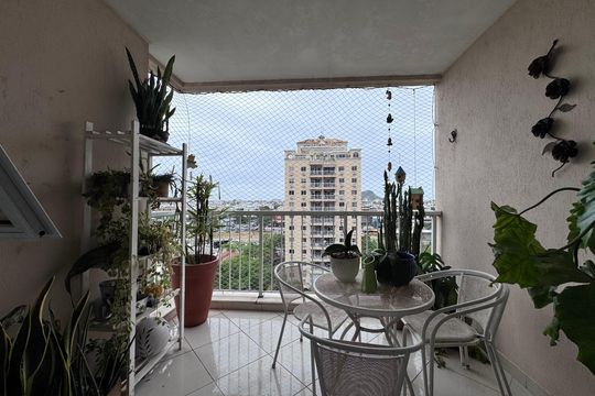 Varanda de apartamento à venda com 3 quartos, 97m² em Recreio dos Bandeirantes, Rio de Janeiro