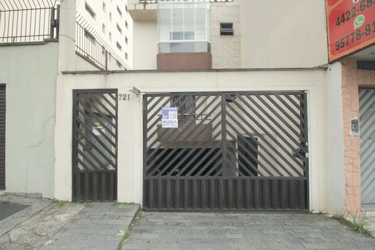 Placa instalada em 24/01/2026 com o código KJFK-806 de apartamento para alugar com 2 quartos, 44m² em Vila Marina, Santo André