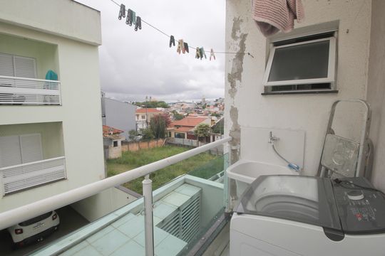 Varanda de apartamento à venda com 3 quartos, 75m² em Vila Curuçá, Santo André