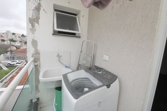 Varanda de apartamento à venda com 3 quartos, 75m² em Vila Curuçá, Santo André