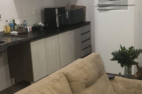 Cozinha de apartamento à venda com 1 quarto, 37m² em Centro, Diadema