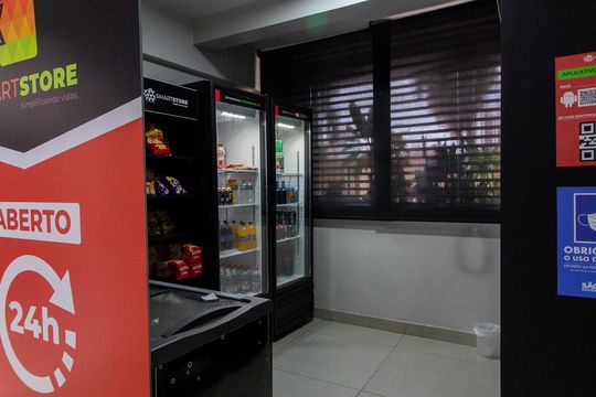 ÁREA COMUM - MINI MERCADO de kitnet/studio à venda com 1 quarto, 34m² em Botafogo, Campinas
