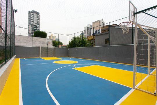 Área comum - Quadra de apartamento para alugar com 2 quartos, 63m² em Vila Azevedo, São Paulo