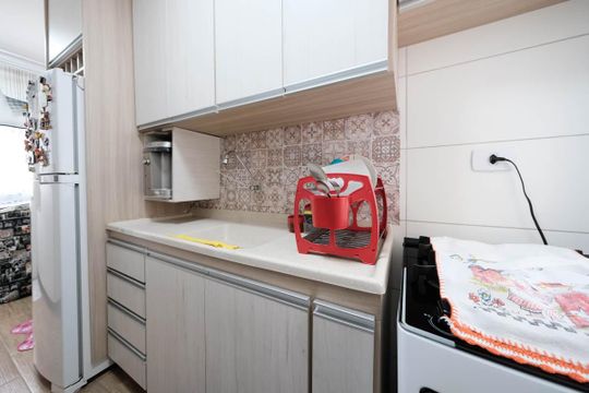 Cozinha e Área de Serviço de apartamento à venda com 2 quartos, 44m² em Vila Silvia, São Paulo