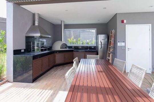 Área comum - Churrasqueira de apartamento à venda com 3 quartos, 91m² em Vila Anastácio, São Paulo