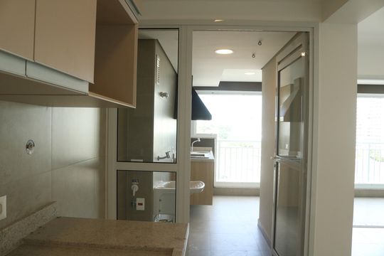 Cozinha de apartamento à venda com 3 quartos, 91m² em Vila Anastácio, São Paulo