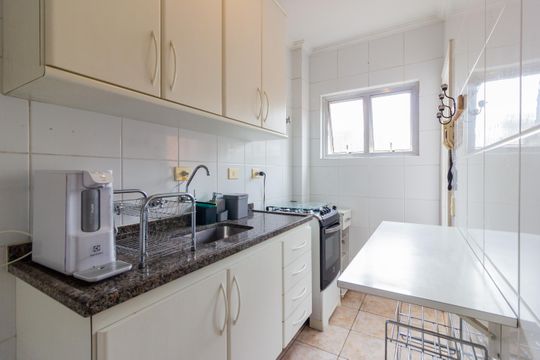Cozinha e Área de Serviço de apartamento à venda com 1 quarto, 45m² em Jardim Paulista, São Paulo