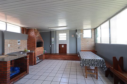 Área comum - Salão de festas de apartamento à venda com 2 quartos, 50m² em Floresta, Porto Alegre
