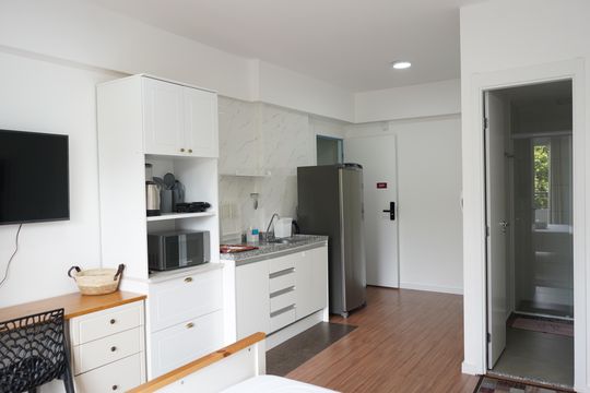 Cozinha de kitnet/studio à venda com 1 quarto, 29m² em Belenzinho, São Paulo
