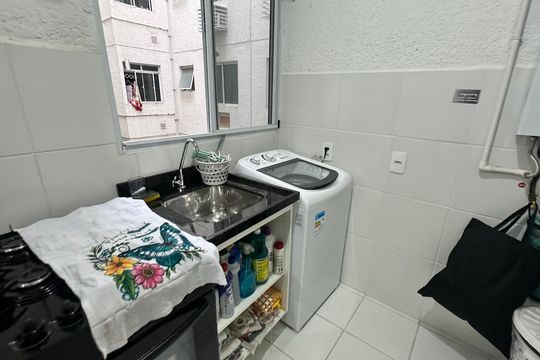 Área de Serviço de apartamento para alugar com 2 quartos, 43m² em Recreio dos Bandeirantes, Rio de Janeiro