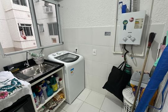 Área de Serviço de apartamento para alugar com 2 quartos, 43m² em Recreio dos Bandeirantes, Rio de Janeiro