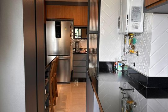 Cozinha de apartamento à venda com 2 quartos, 68m² em Vila Mariana, São Paulo