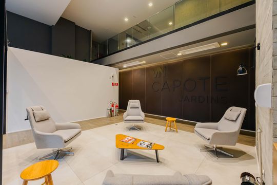 Hall social de kitnet/studio à venda com 1 quarto, 31m² em Pinheiros, São Paulo