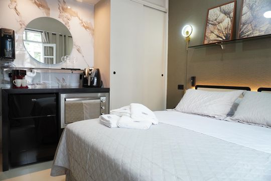 Quarto - Armários de kitnet/studio para alugar com 1 quarto, 27m² em República, São Paulo