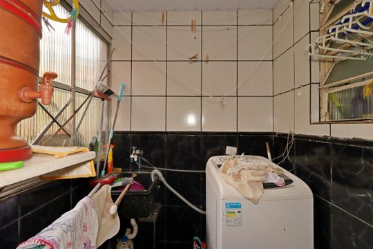 Área de Serviço de apartamento à venda com 2 quartos, 52m² em Jardim Santo André, Santo André