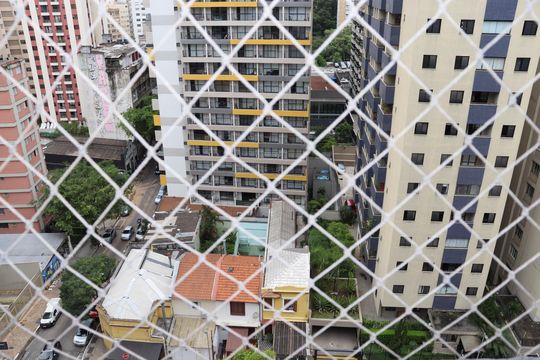Vista da Sala de apartamento à venda com 1 quarto, 28m² em Bela Vista, São Paulo