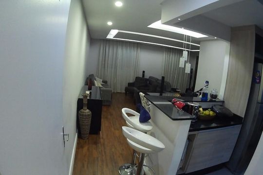 Cozinha de apartamento à venda com 2 quartos, 61m² em Jardim Pedro José Nunes, São Paulo