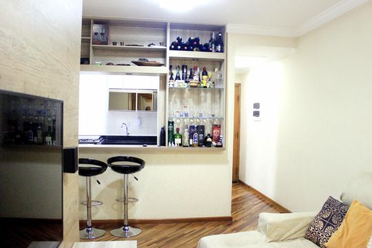 Sala de apartamento à venda com 3 quartos, 64m² em Picanço, Guarulhos