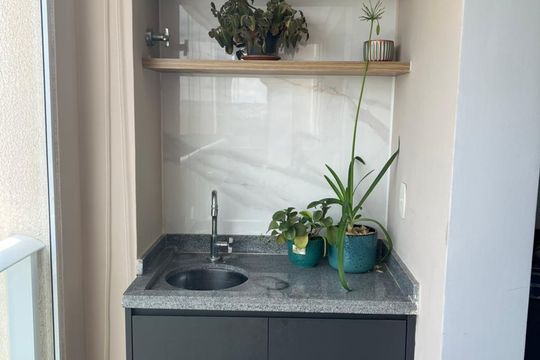Área de serviço de apartamento para alugar com 2 quartos, 62m² em Centro, Barueri